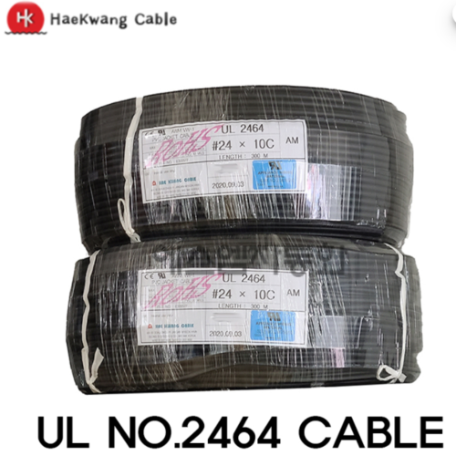 재고 2롤   [해광케이블] UL2464   24AWG* 12C  [1롤= 300M ]  ( 흑색/코어 )